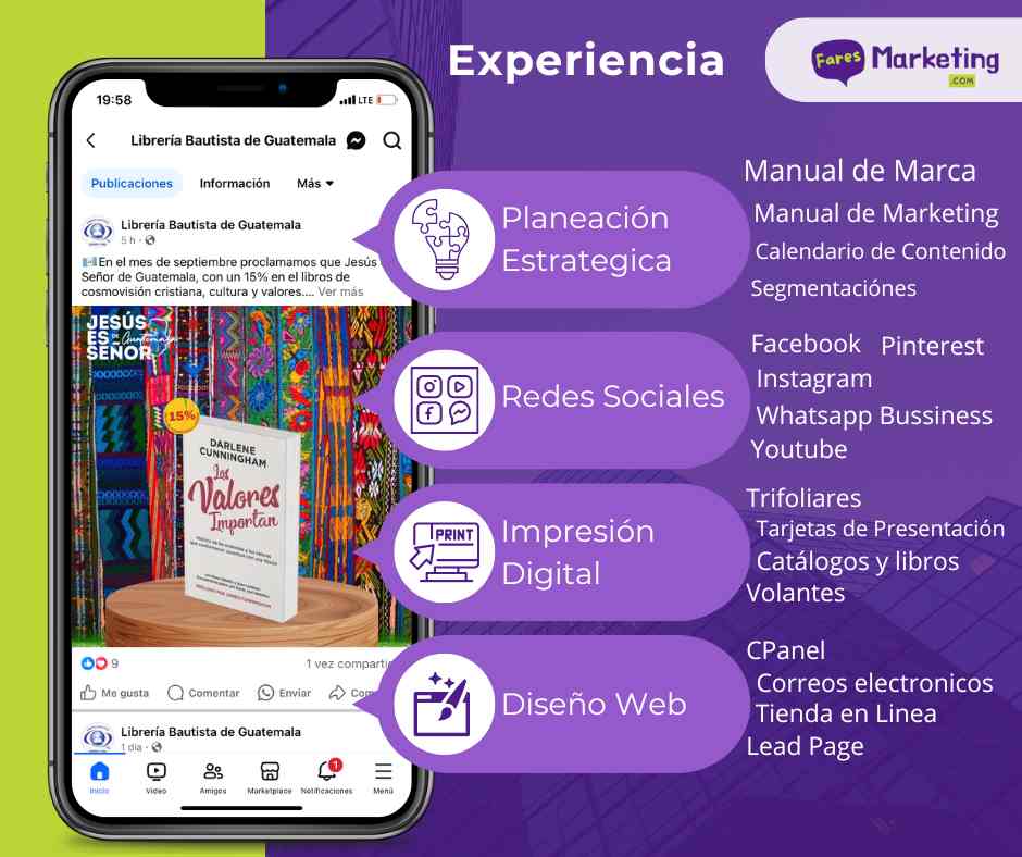 Experiencia Fares Marketing web - Sebastián Ortega (Post de Facebook)